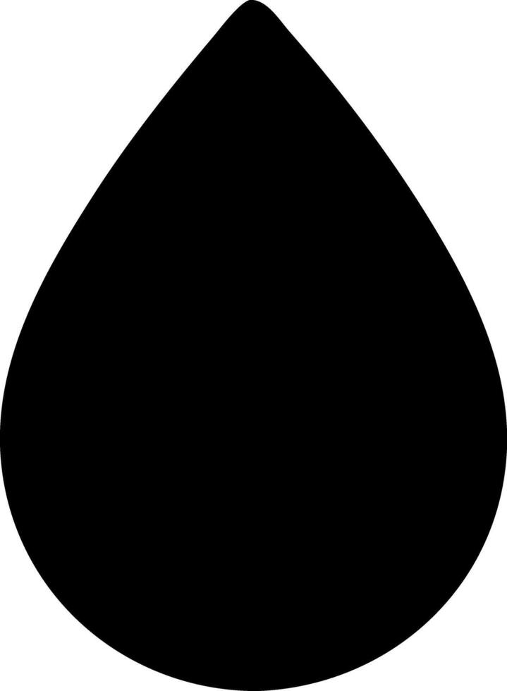 droplet black fill icon vector