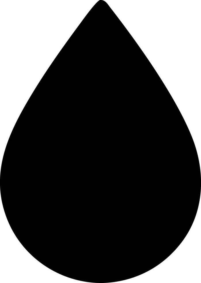 droplet black fill icon vector