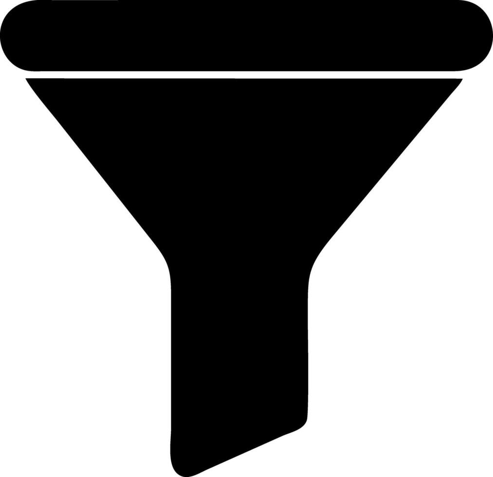 filter black fill icon vector