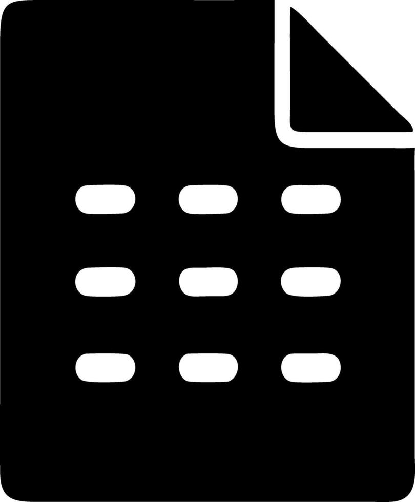 file black fill icon vector
