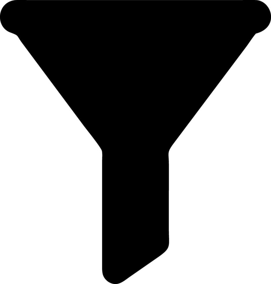 filter black fill icon vector