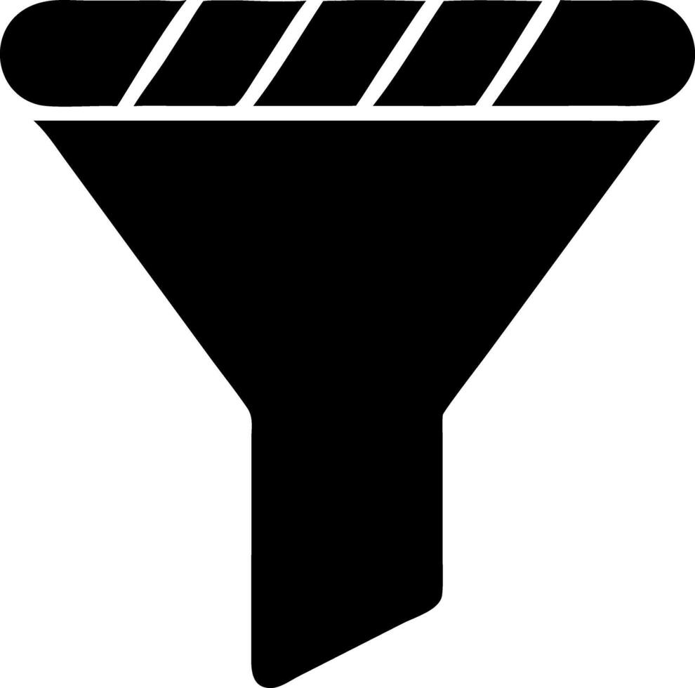 filter black fill icon vector