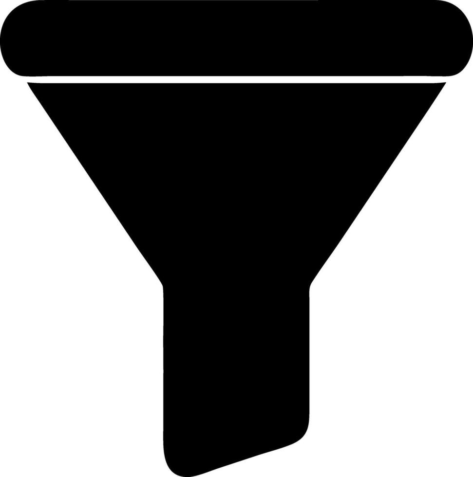 filter black fill icon vector