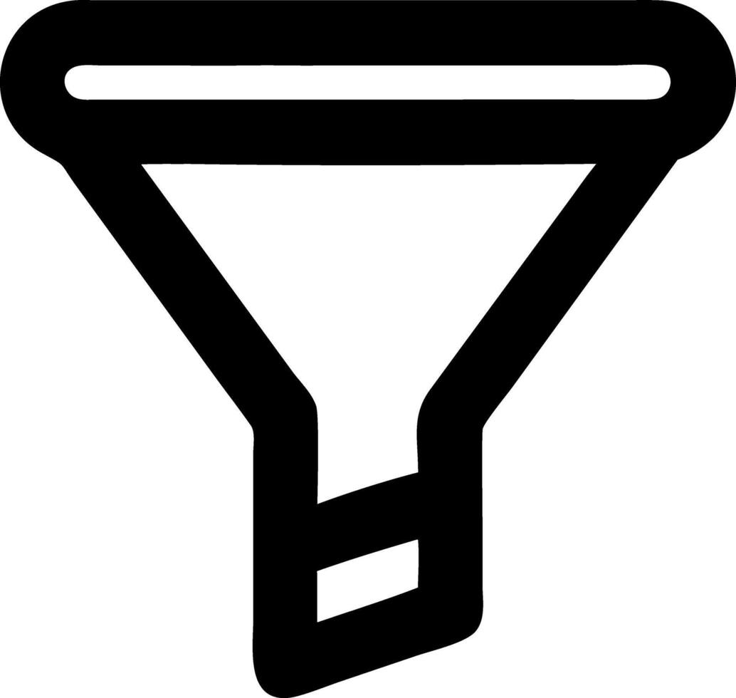 filter black fill icon vector