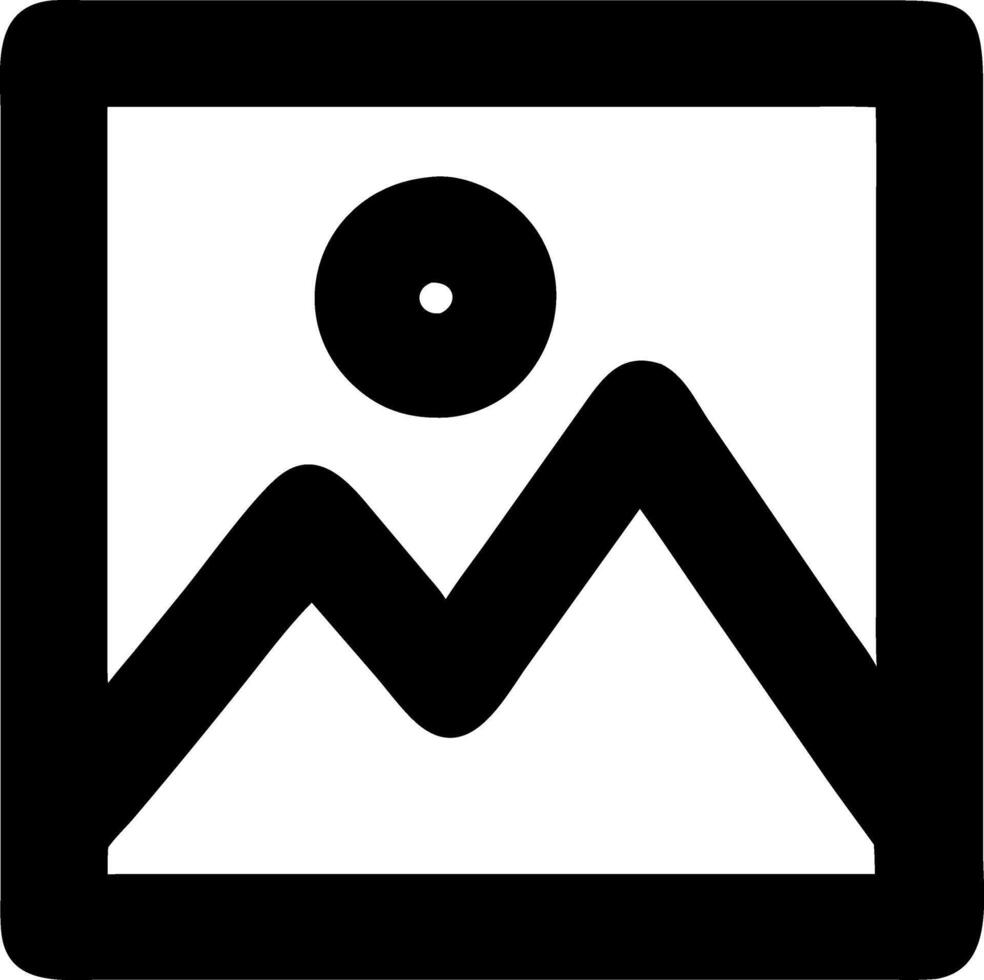 image black fill icon vector