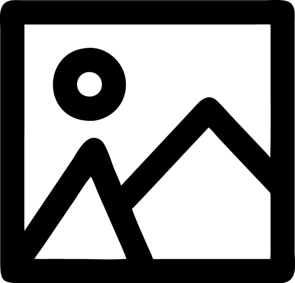 image black fill icon vector