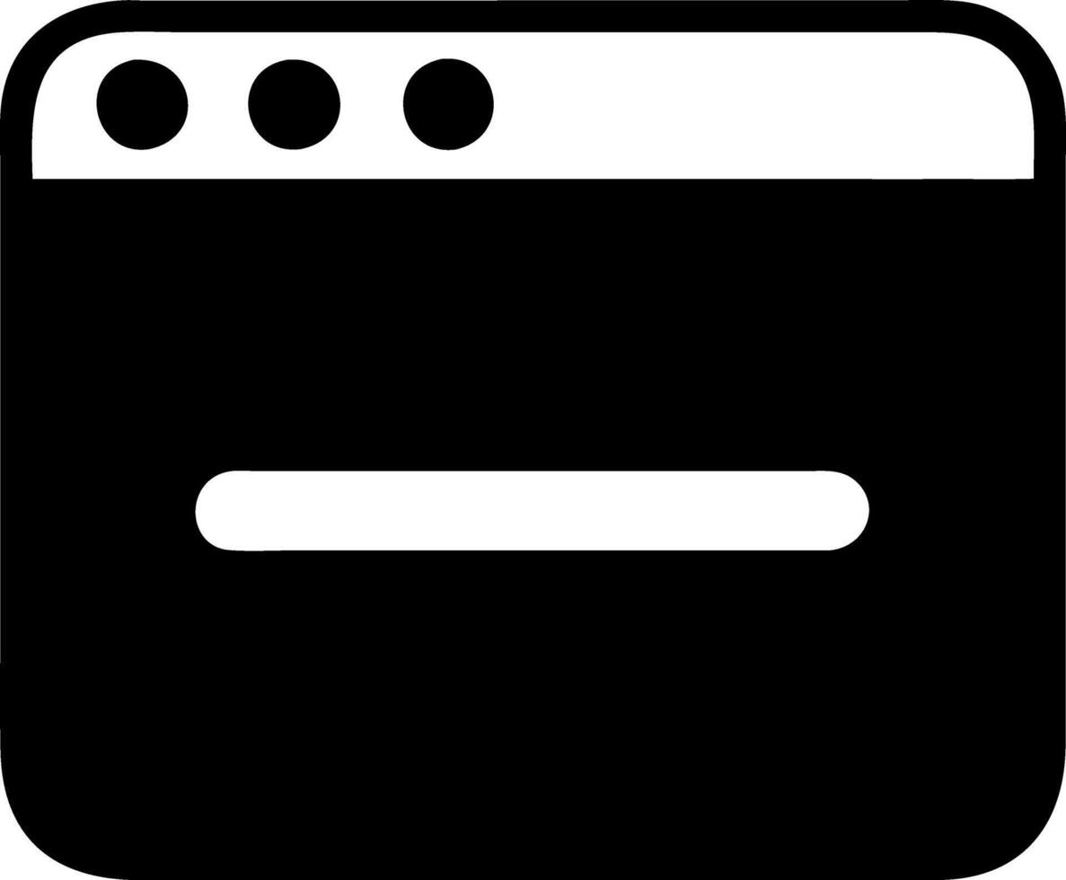 minus black fill icon vector