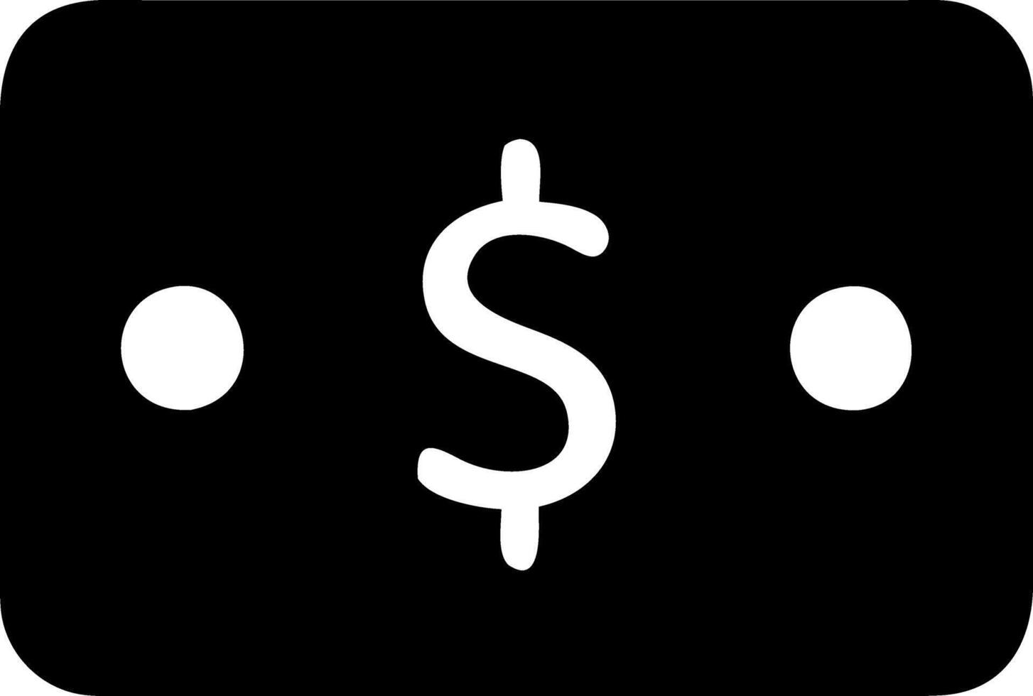 money bill black fill icon vector