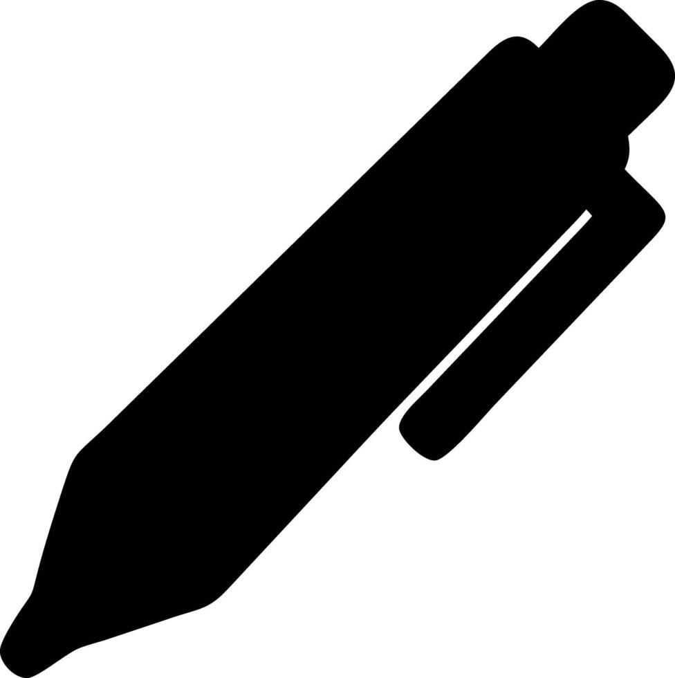 pen black fill icon vector