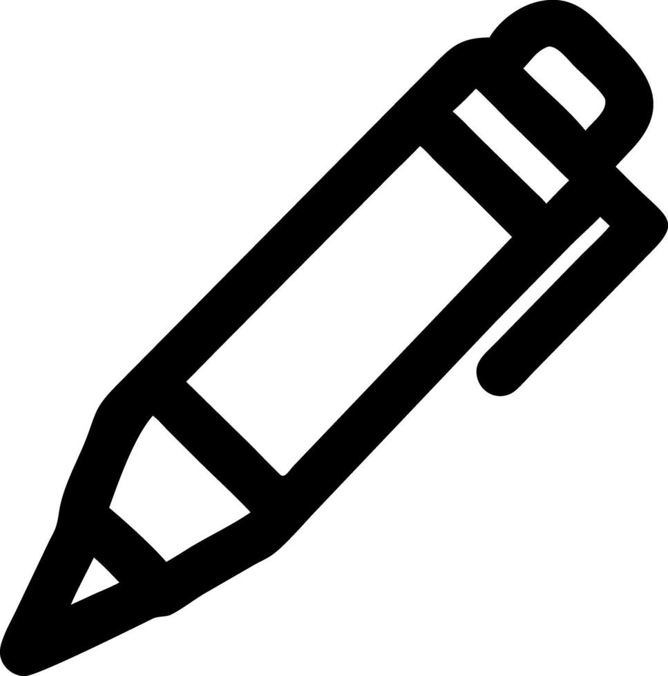 pen to square black fill icon vector