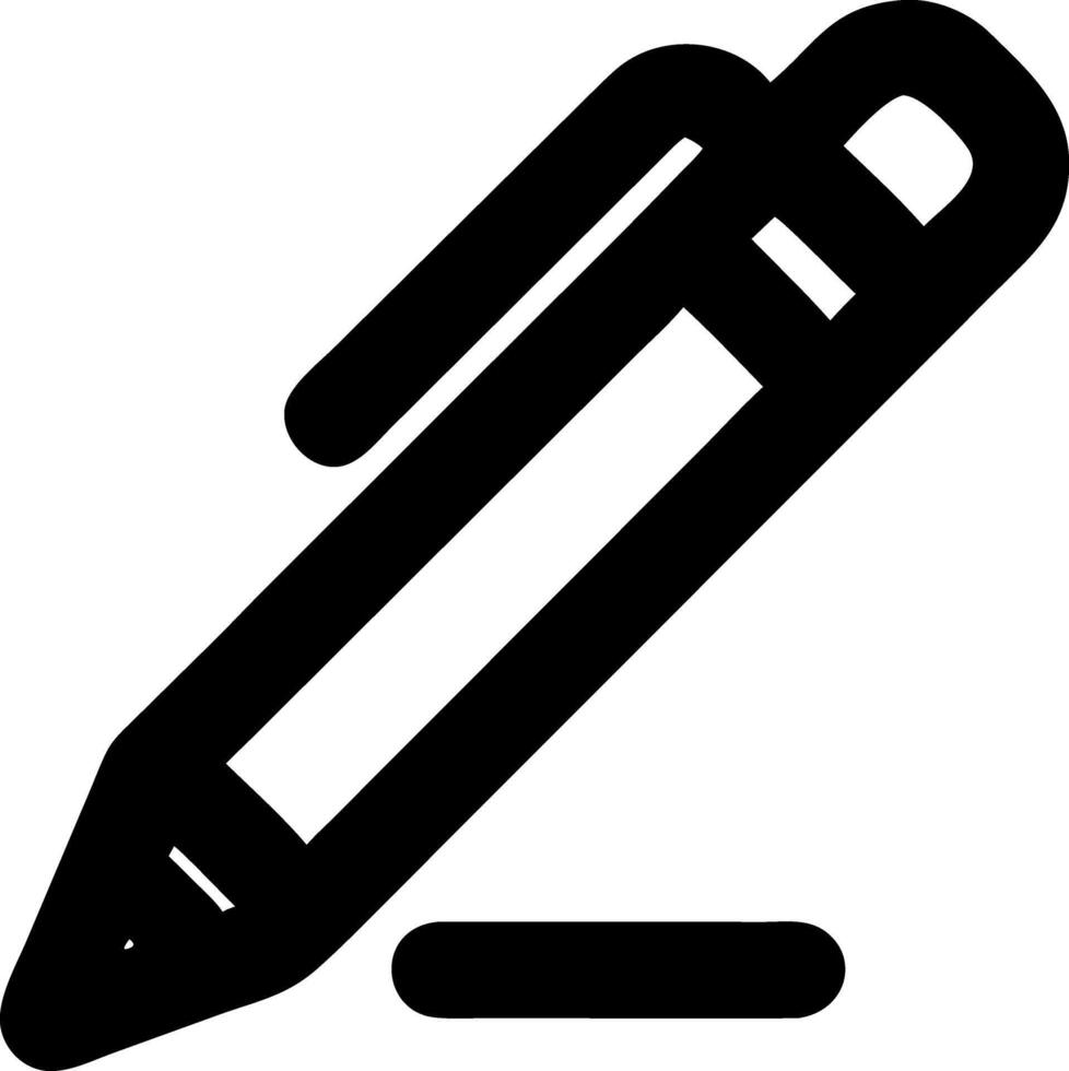 pen to square black fill icon vector