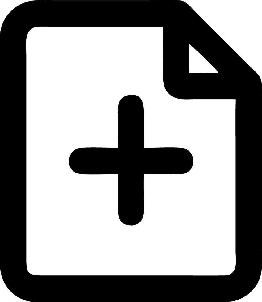 plus black fill icon vector