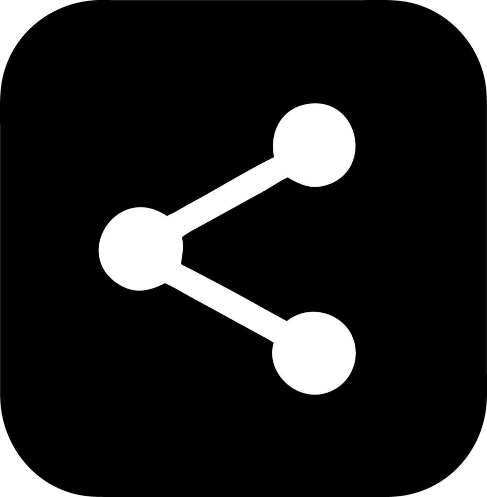 share from square black fill icon vector
