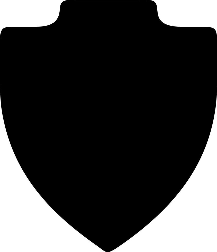 shield halved black fill icon vector
