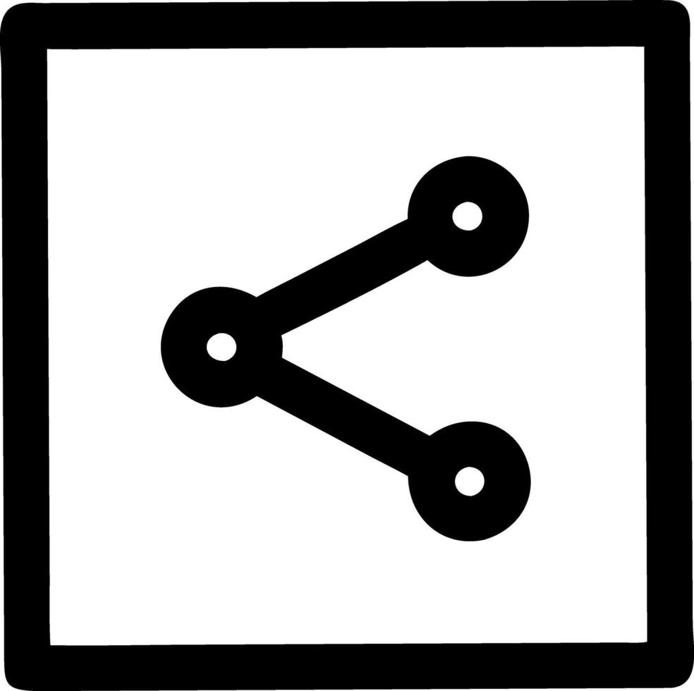 share from square black fill icon vector