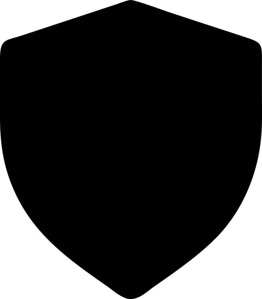 shield halved black fill icon vector