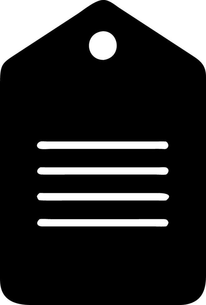 tag black fill icon vector