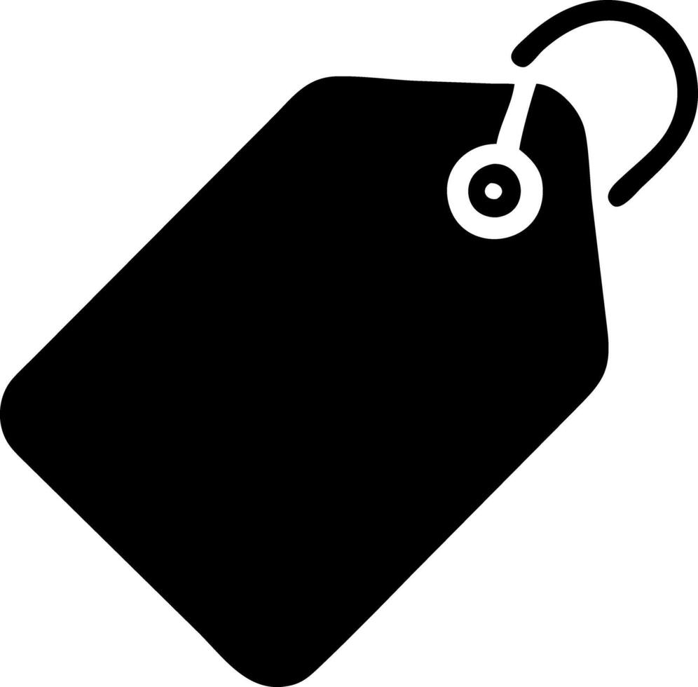 tag black fill icon vector