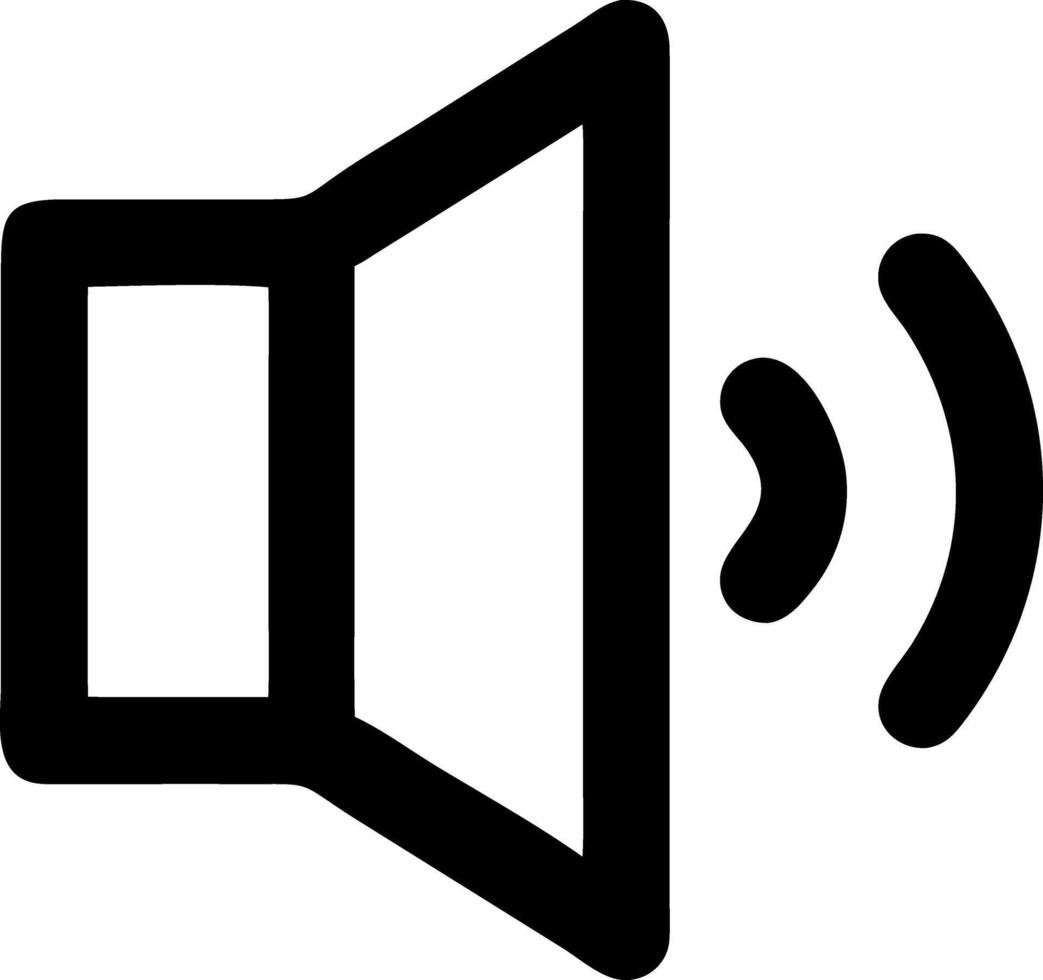 volume black fill icon vector