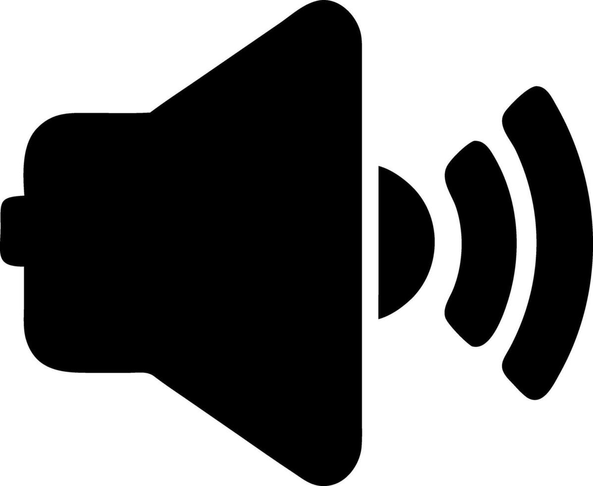 volume black fill icon vector