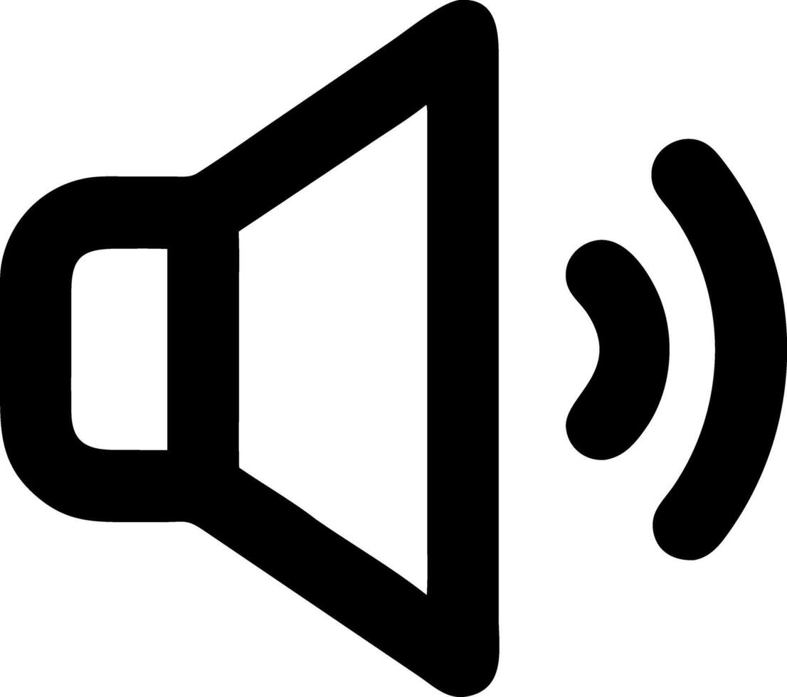volume black fill icon vector