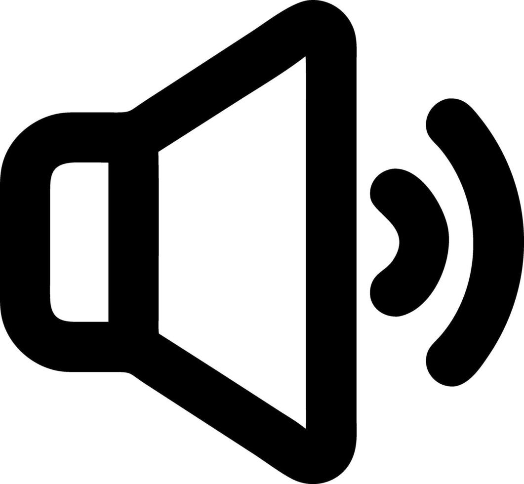 volume black fill icon vector