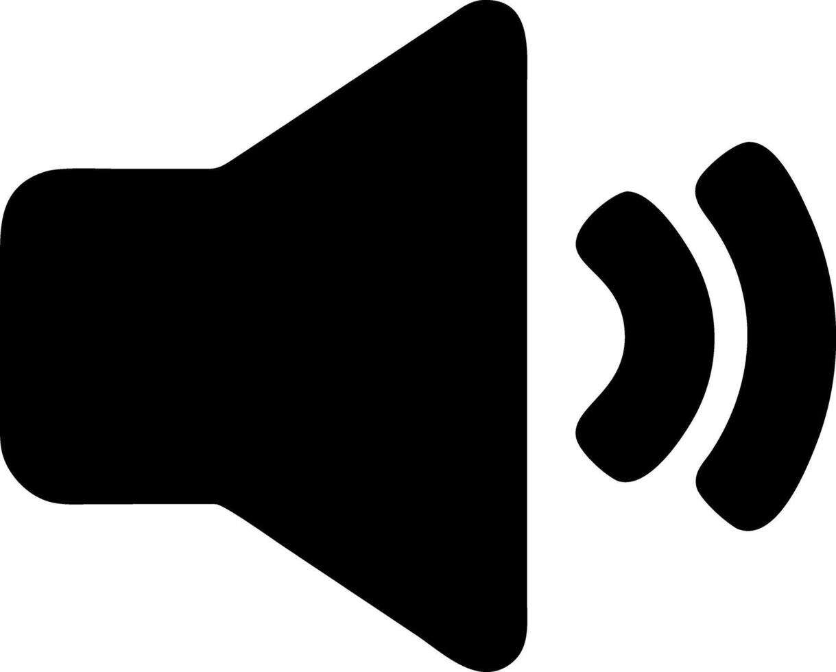 volume black fill icon vector