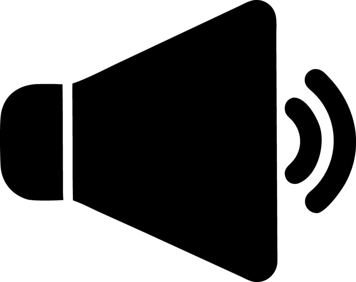 volume black fill icon vector