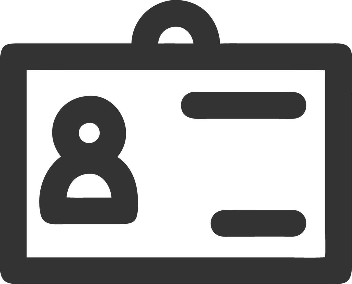 address card black fill icon vector