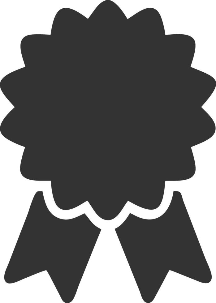 badge black fill icon vector