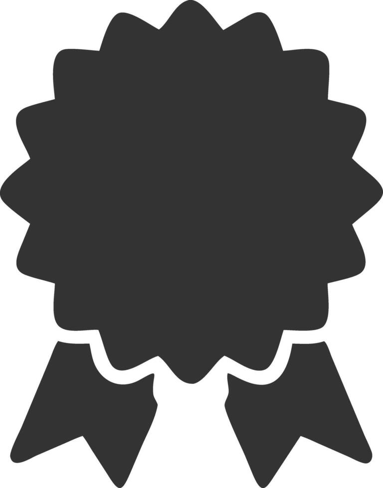 badge black fill icon vector