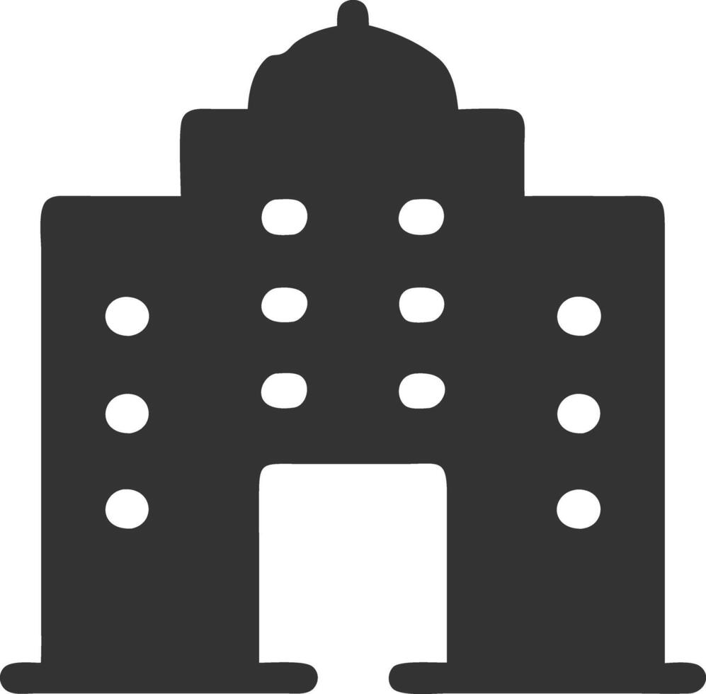 building week black fill icon vector