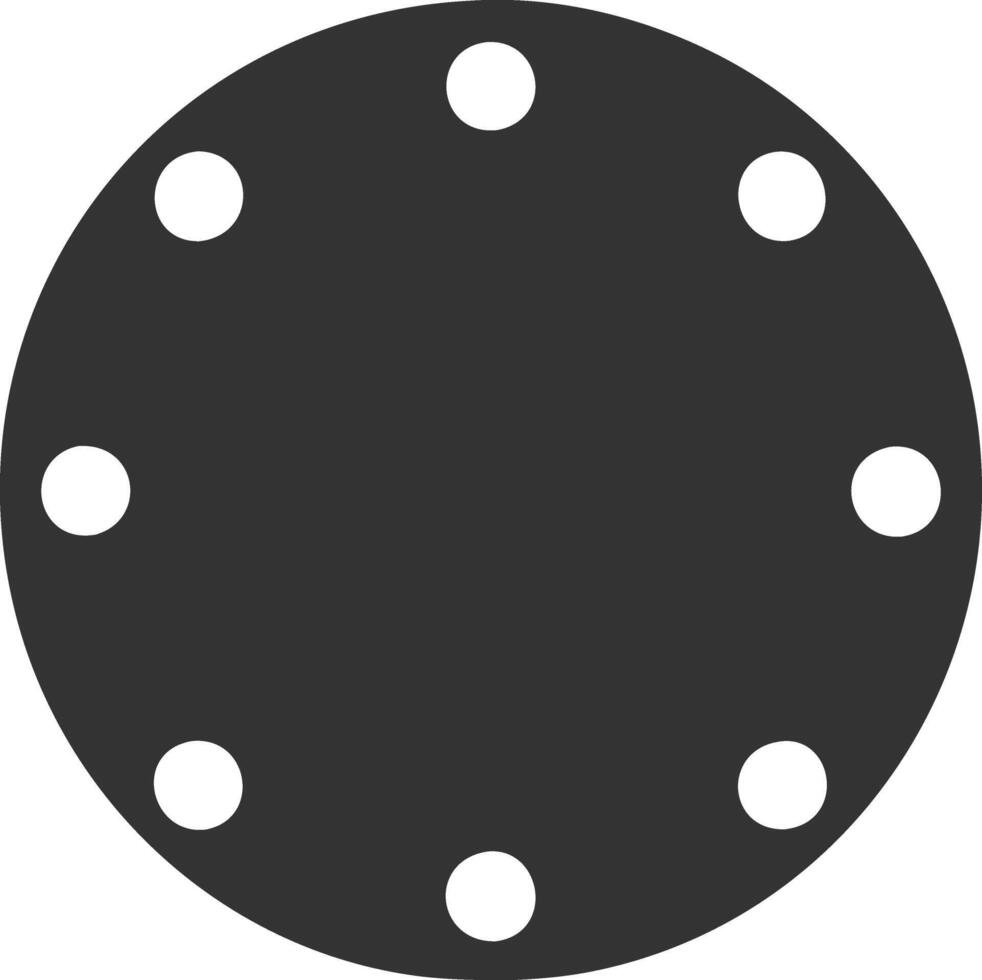 coin black fill icon vector