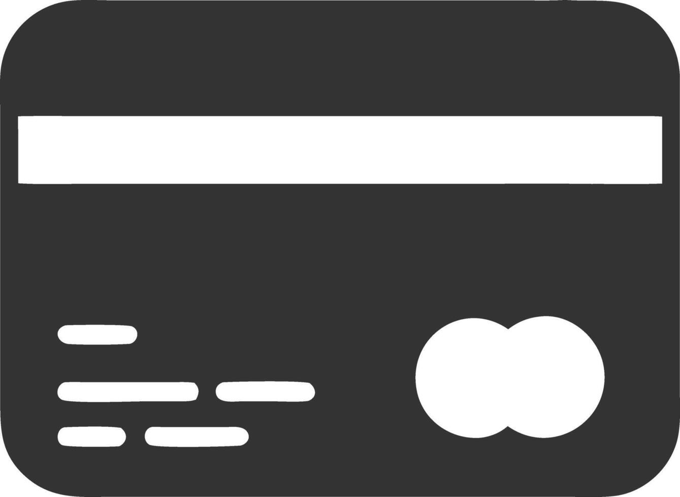 credit card black fill icon vector