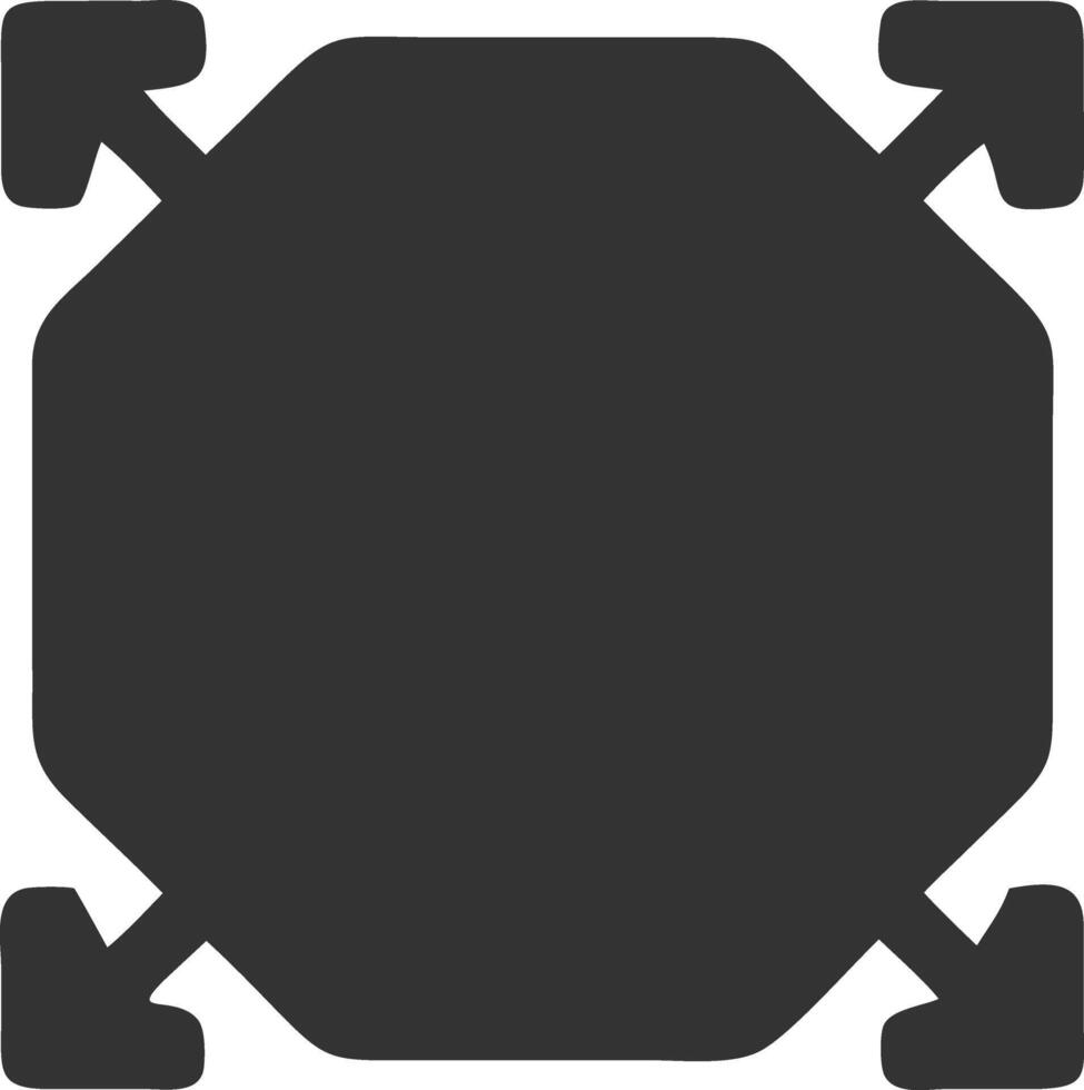 expand black fill icon vector