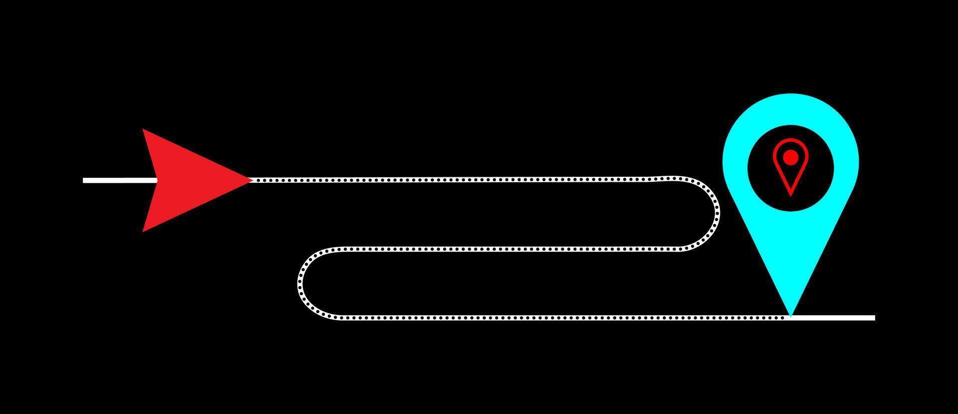Location pointer pin or You are here marker sign symbol. vector