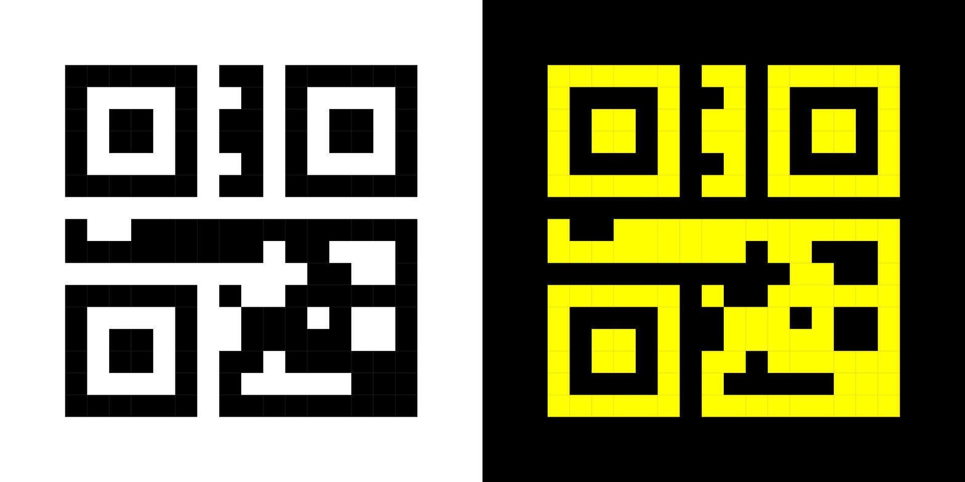 Fake QR code scan me illustration. vector