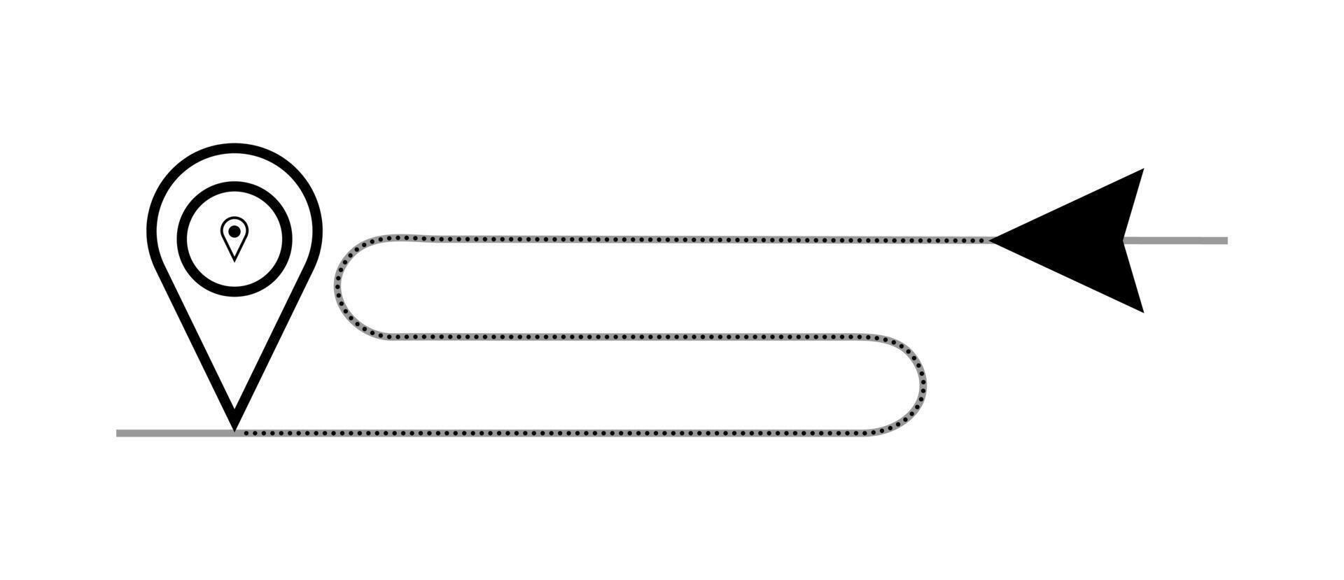 Location pointer pin or You are here marker sign symbol. vector