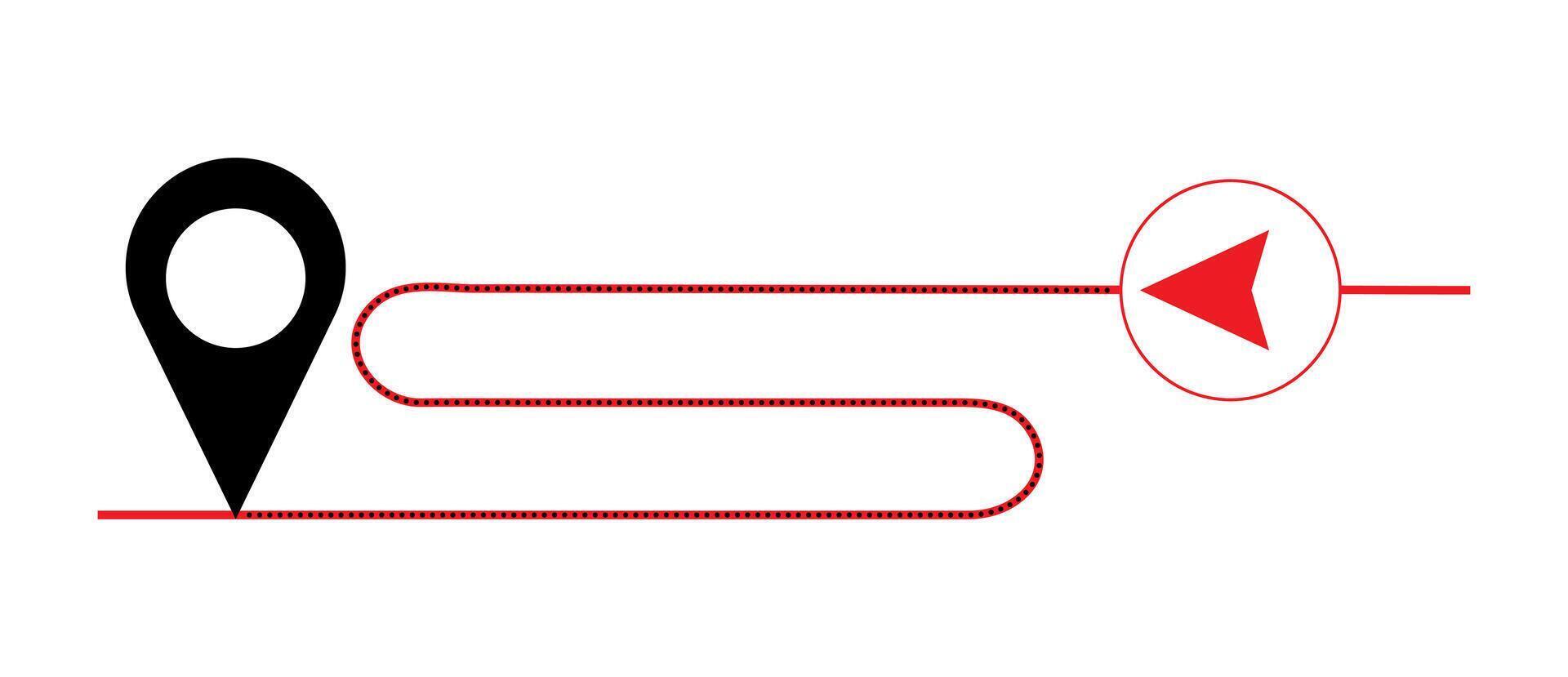 Location pointer pin or You are here marker sign symbol. vector