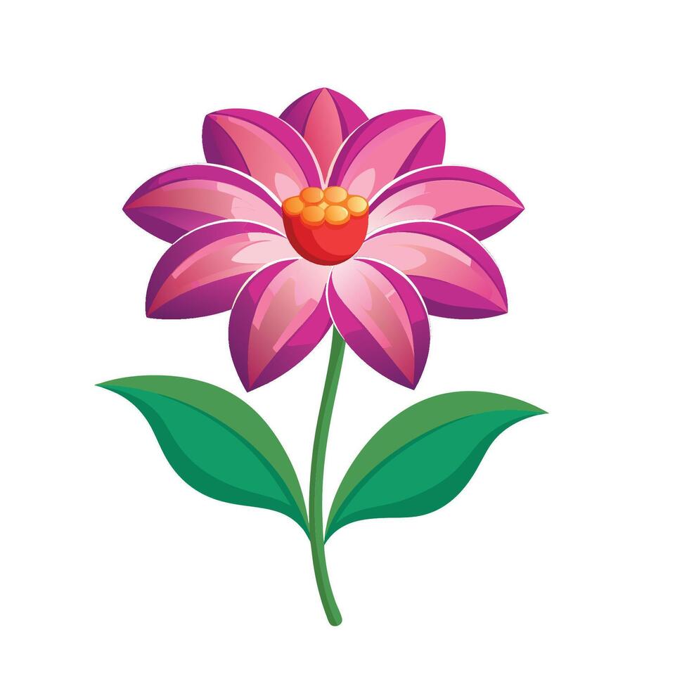 Simple flower image vector