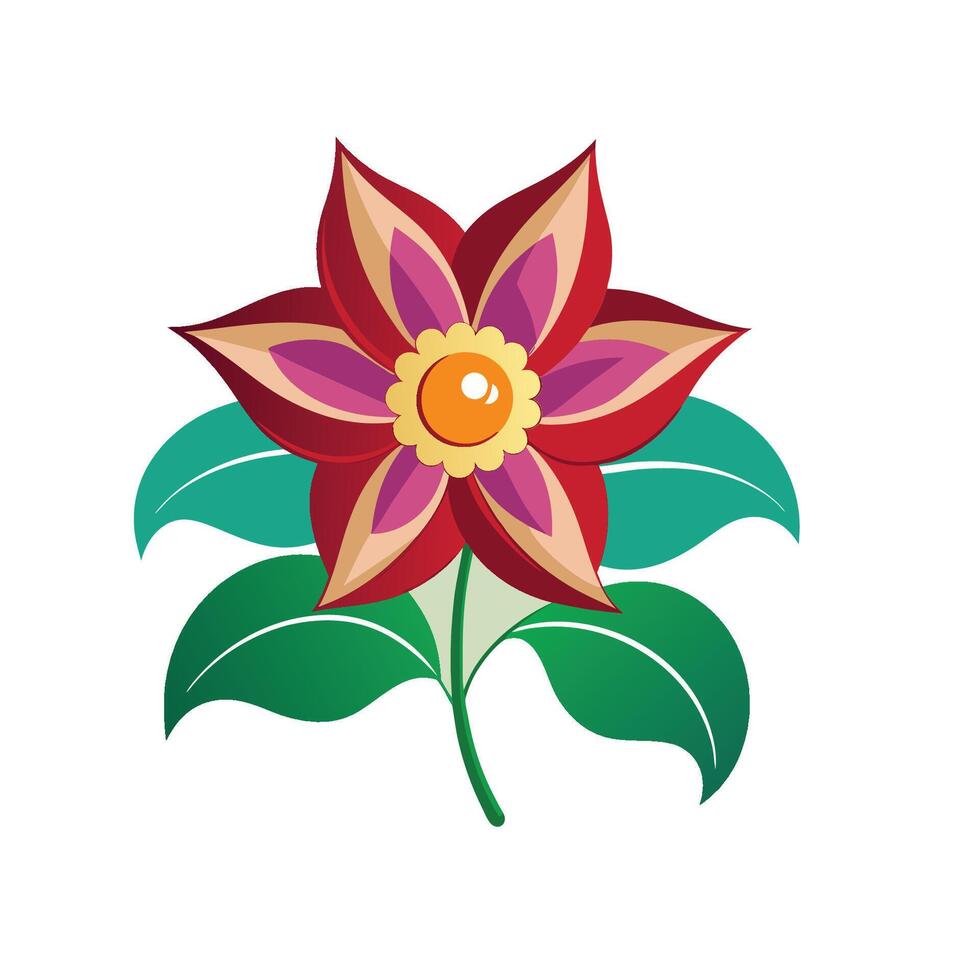 Simple flower image vector