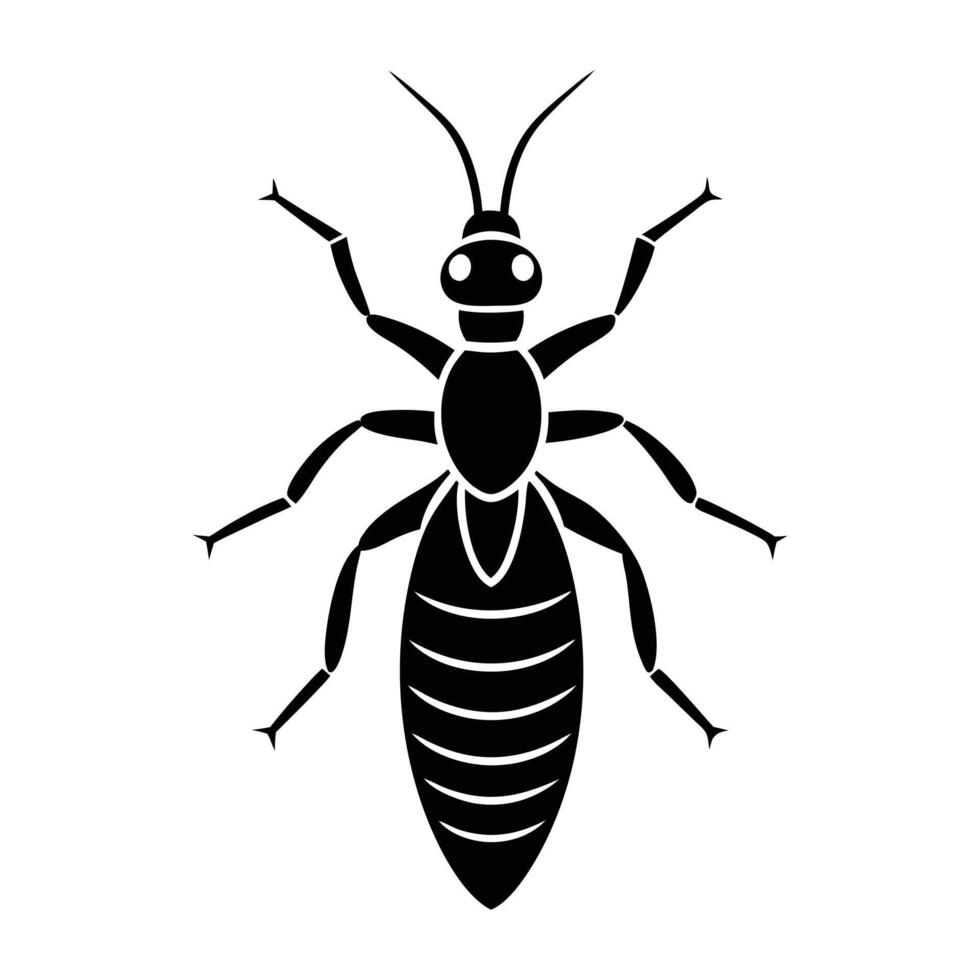 termite silhouette illustration art vector