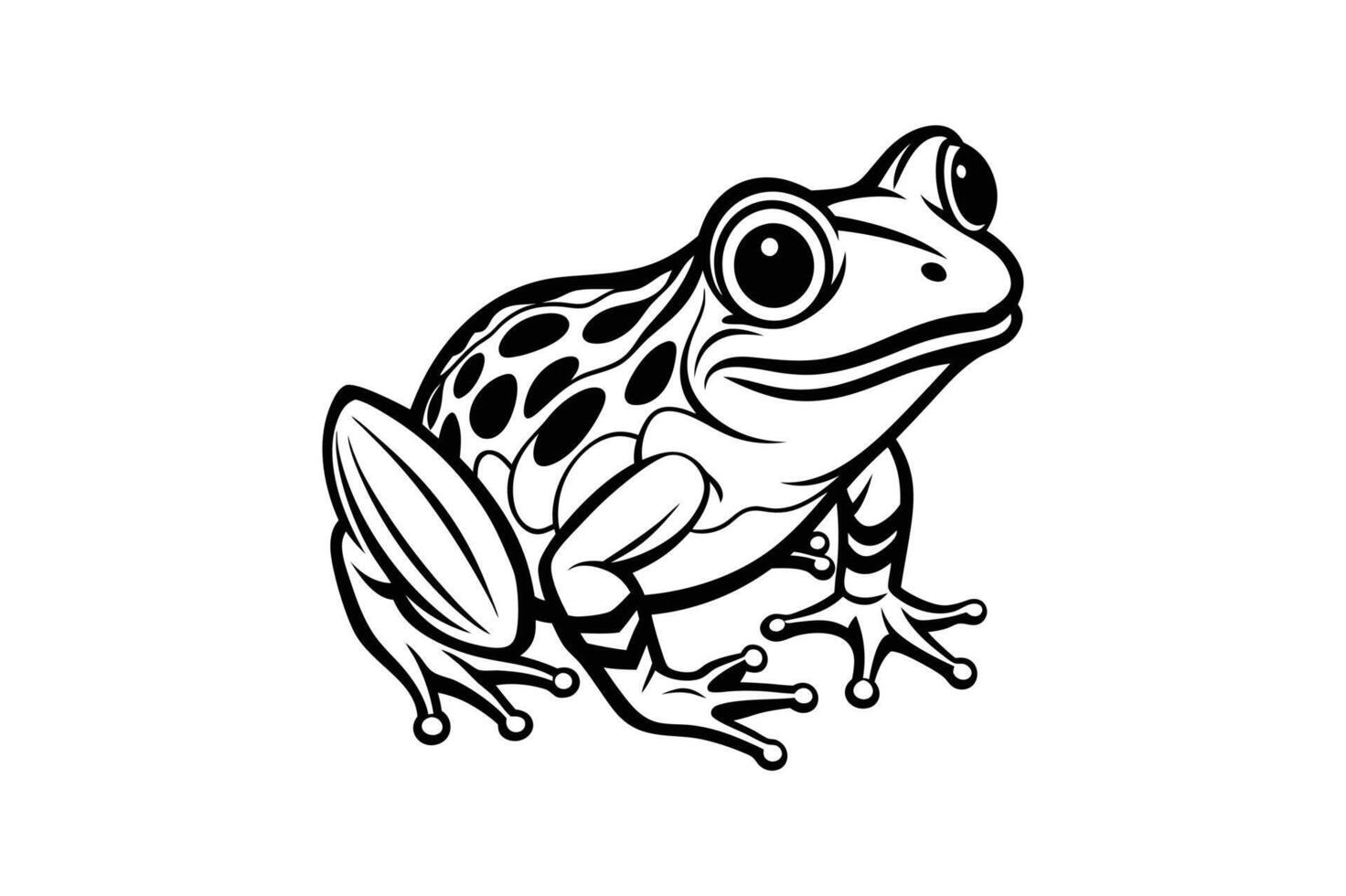 frog silhouette design illustration vector