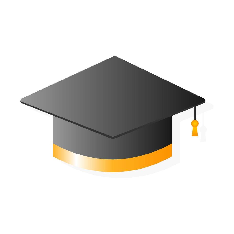 graduate cap University or college graduate illustration vector