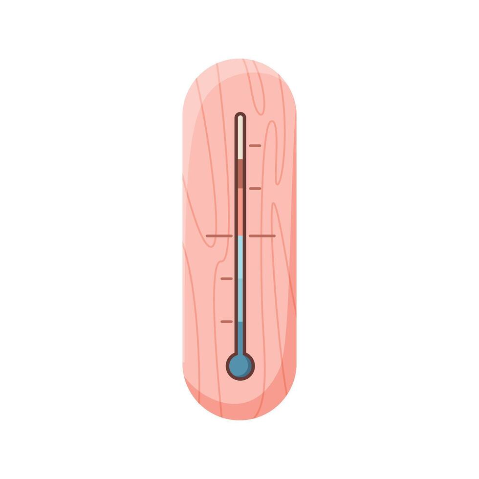 Thermometer icon. Optimal room temperature for sleeping. Thermometer indoor illustration celsius Fahrenheit measuring. Temperature measurement. illustration isolated on white vector