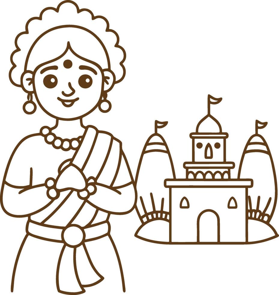 Design a line art representation of Lord Krishna as the cosmic being vector