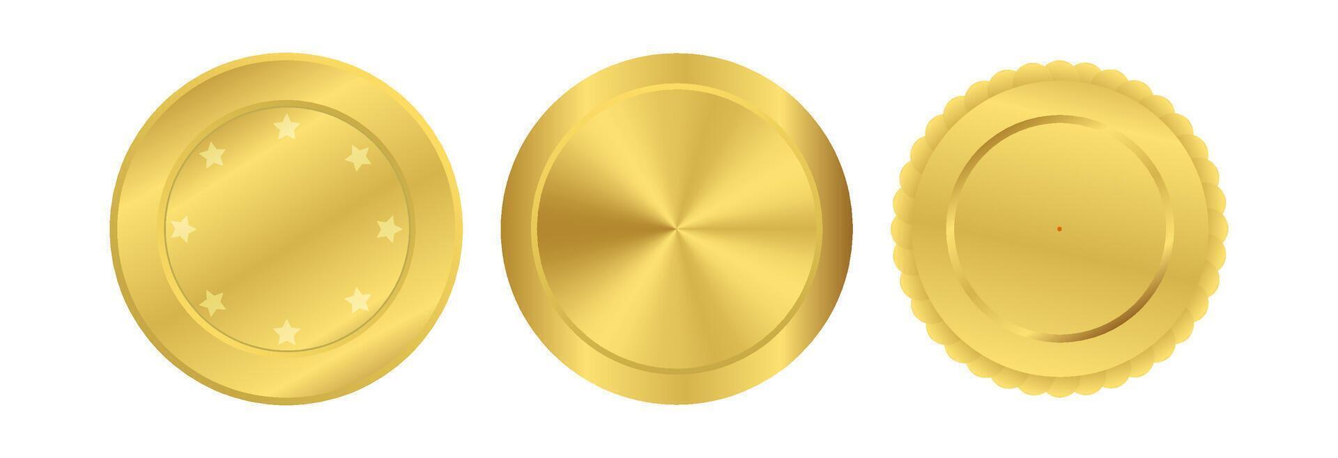 award medals. gold frame. copy space vector