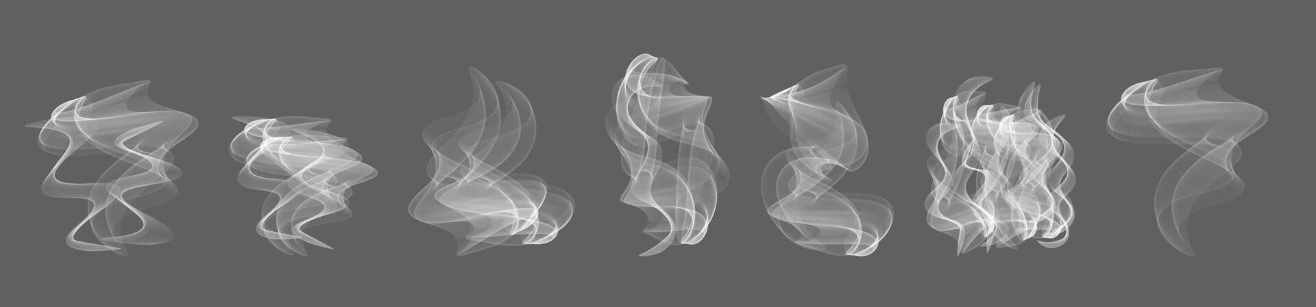 effect smoke steam overlay on background. White smoke. illustration vector