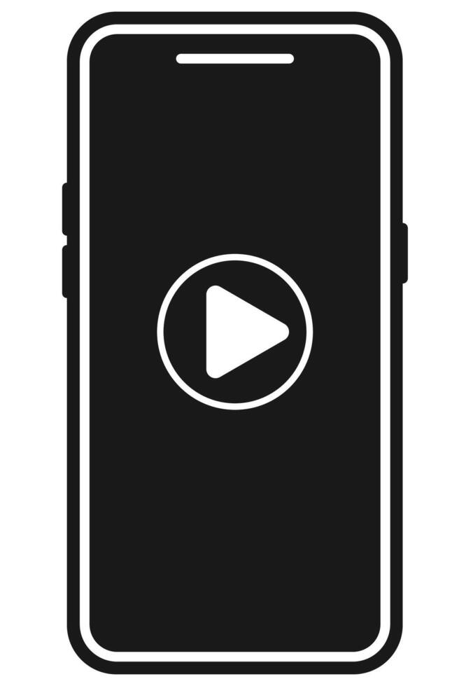 Handphone icon isolated on white background. vector