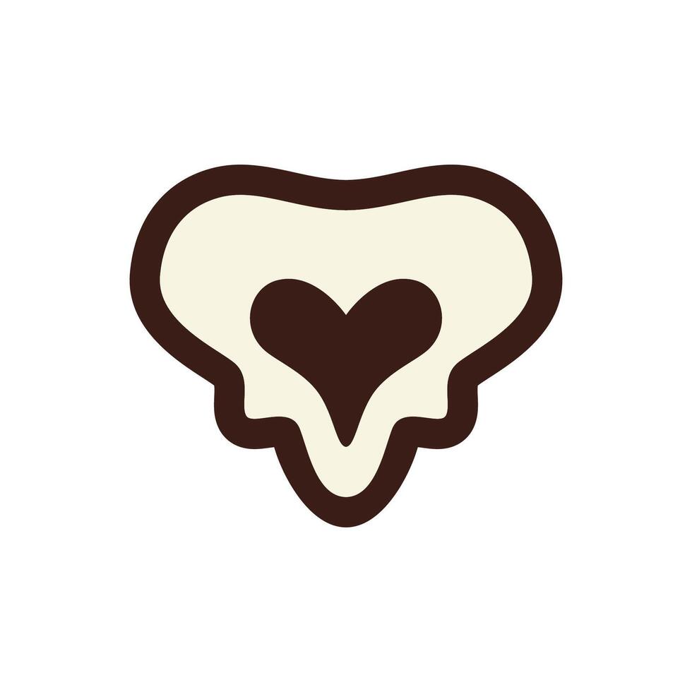 Set of doodle skulls with bones vector